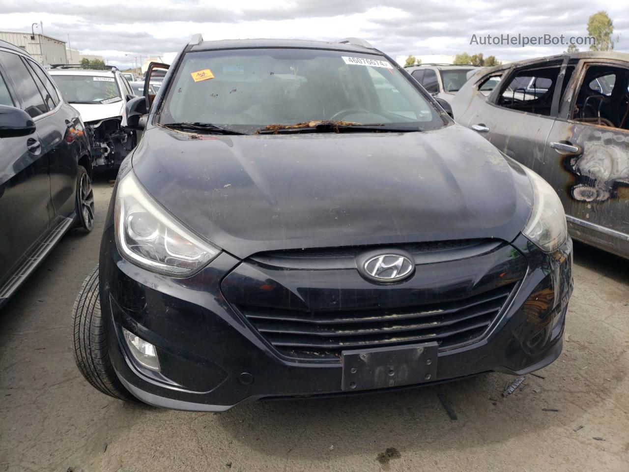 2014 Hyundai Tucson Gls Black vin: KM8JU3AG2EU795733