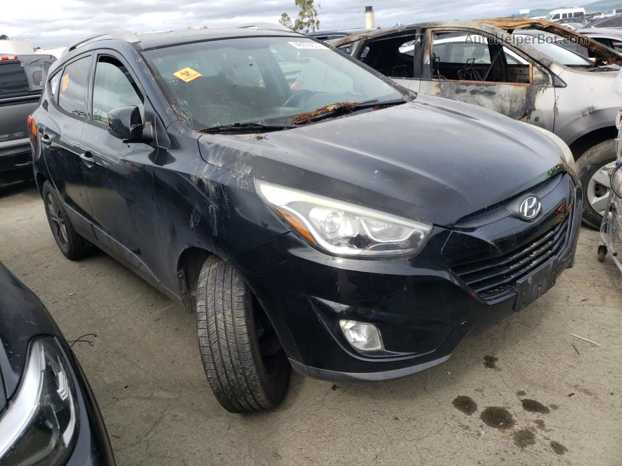 2014 Hyundai Tucson Gls Black vin: KM8JU3AG2EU795733