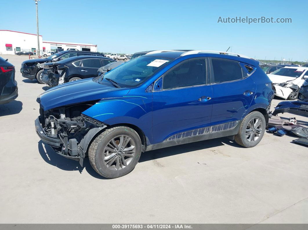 2014 Hyundai Tucson Se Blue vin: KM8JU3AG2EU800526