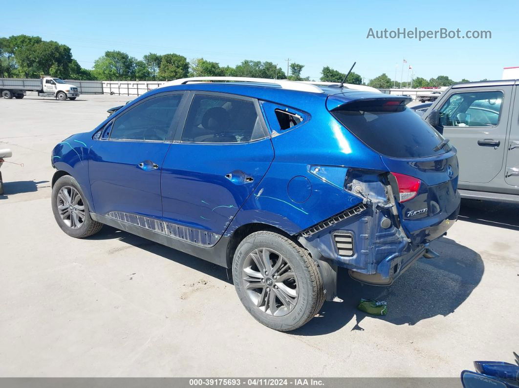 2014 Hyundai Tucson Se Синий vin: KM8JU3AG2EU800526