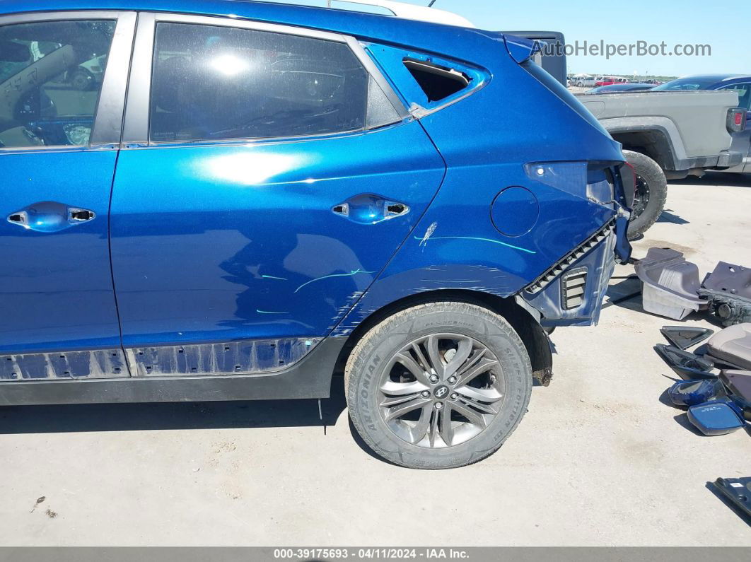 2014 Hyundai Tucson Se Blue vin: KM8JU3AG2EU800526