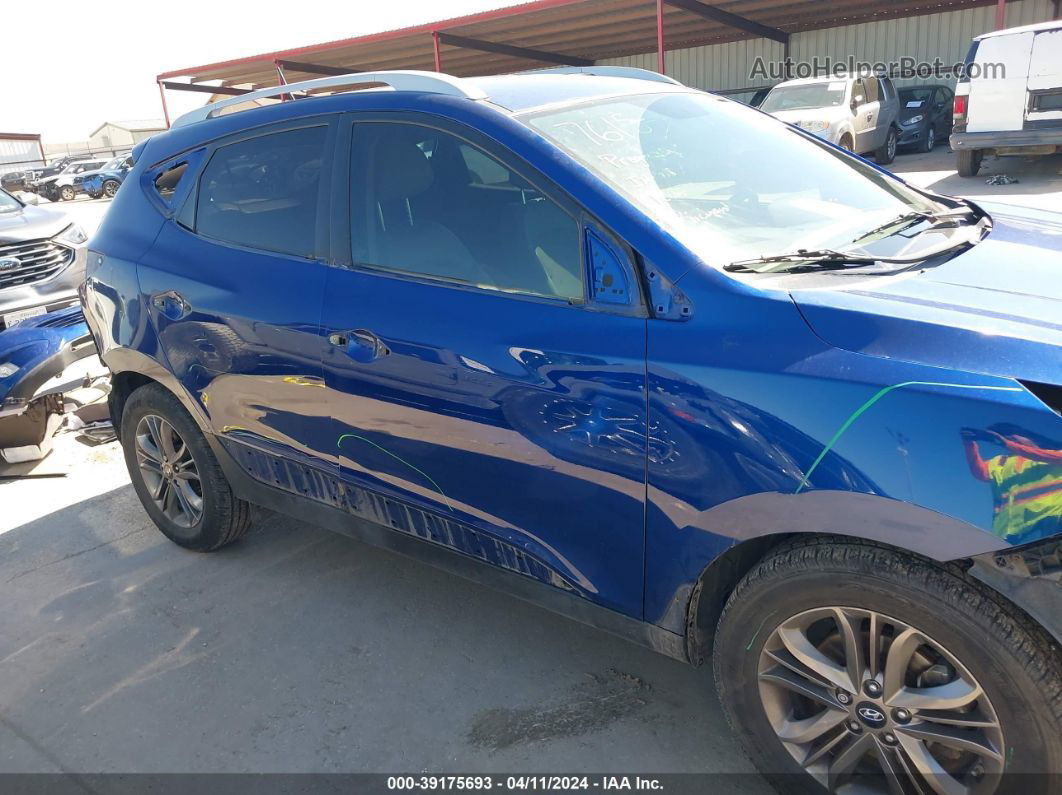 2014 Hyundai Tucson Se Синий vin: KM8JU3AG2EU800526