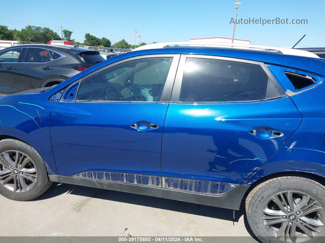 2014 Hyundai Tucson Se Blue vin: KM8JU3AG2EU800526