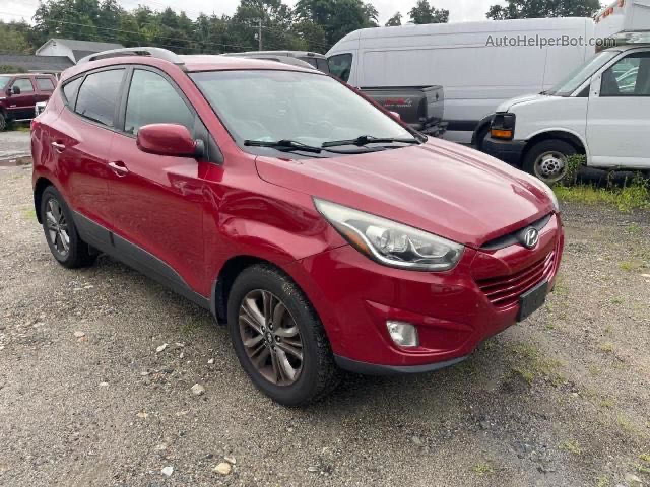 2014 Hyundai Tucson Gls Red vin: KM8JU3AG2EU805516