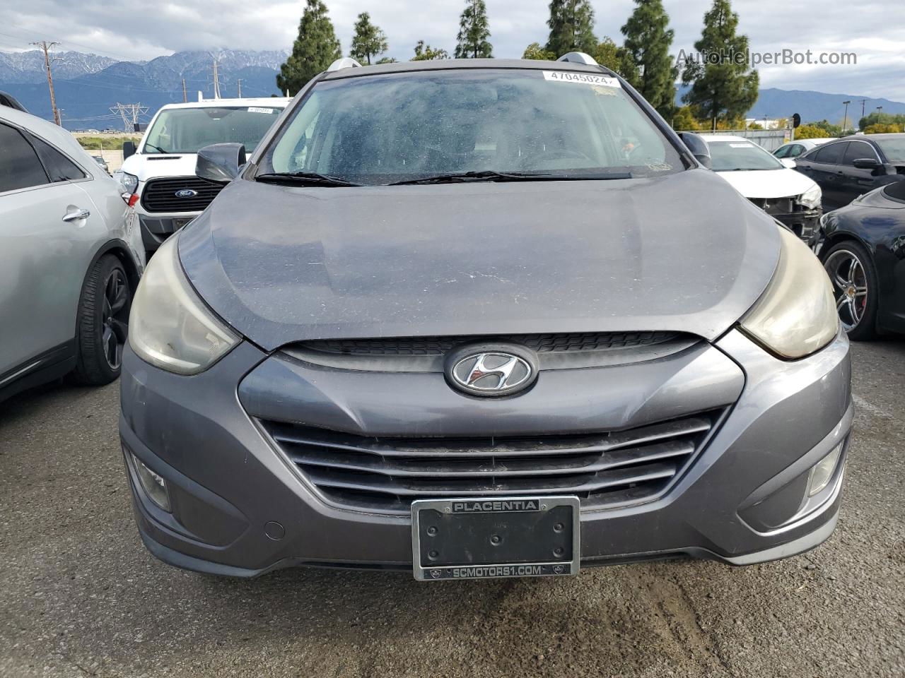 2014 Hyundai Tucson Gls Gray vin: KM8JU3AG2EU806651