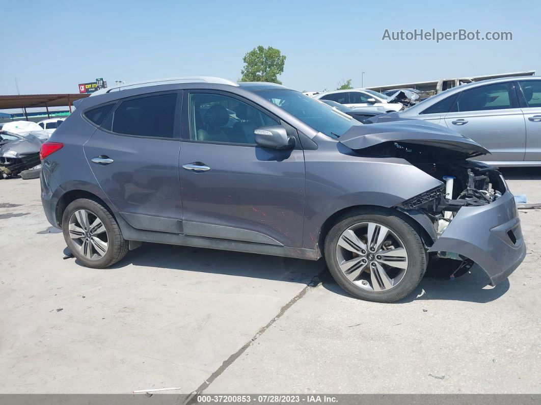 2014 Hyundai Tucson Limited Gray vin: KM8JU3AG2EU820212