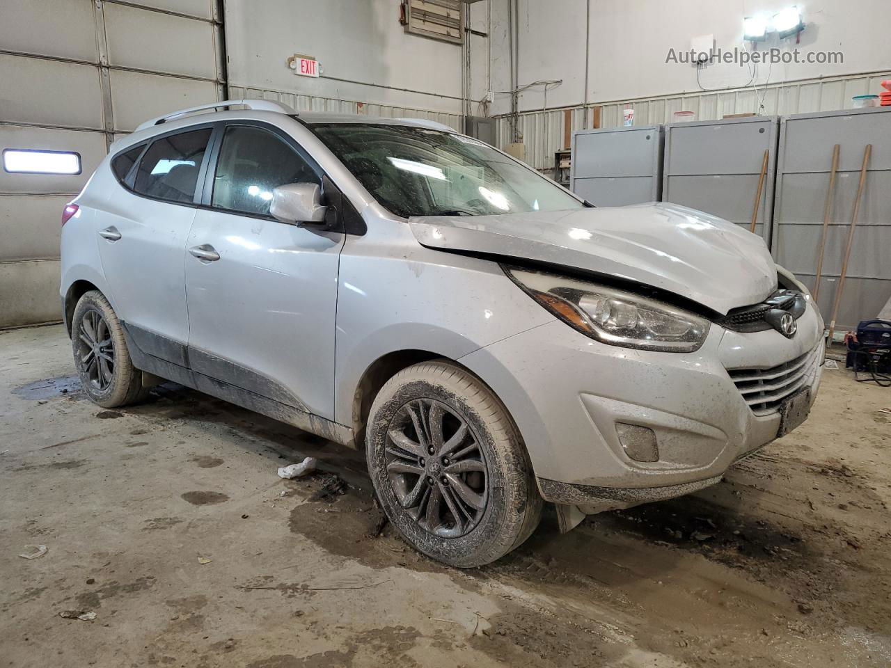 2014 Hyundai Tucson Gls Silver vin: KM8JU3AG2EU840959