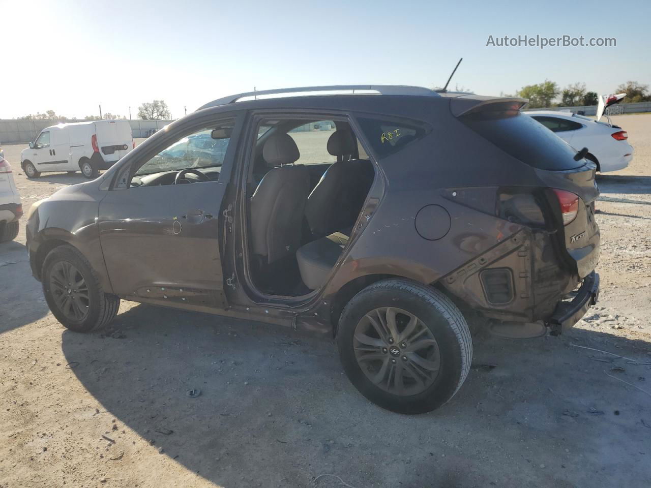 2014 Hyundai Tucson Gls Brown vin: KM8JU3AG2EU928586