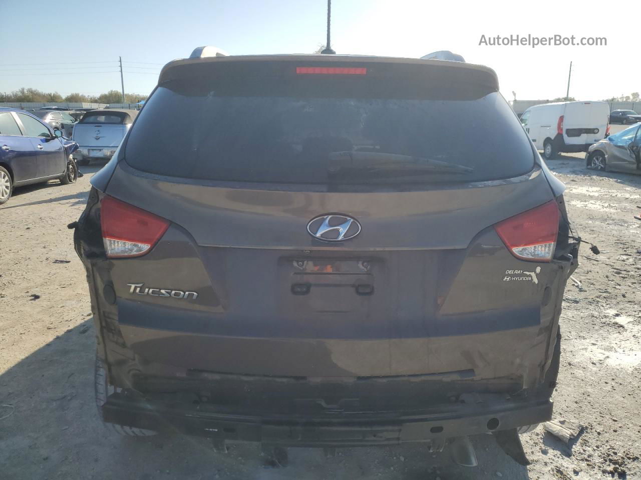 2014 Hyundai Tucson Gls Brown vin: KM8JU3AG2EU928586