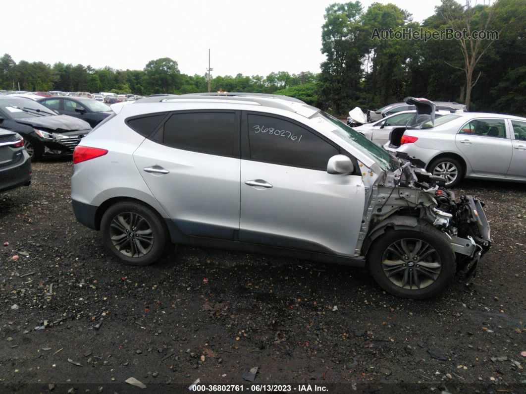 2014 Hyundai Tucson Se Silver vin: KM8JU3AG2EU933285