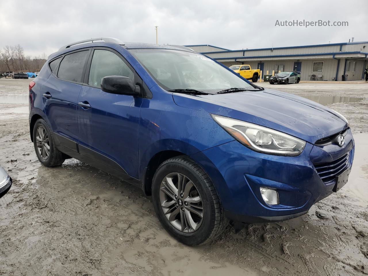 2014 Hyundai Tucson Gls Blue vin: KM8JU3AG3EU792016