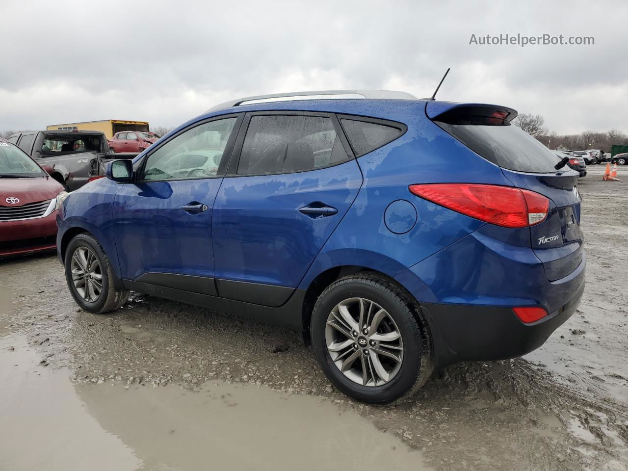 2014 Hyundai Tucson Gls Blue vin: KM8JU3AG3EU792016