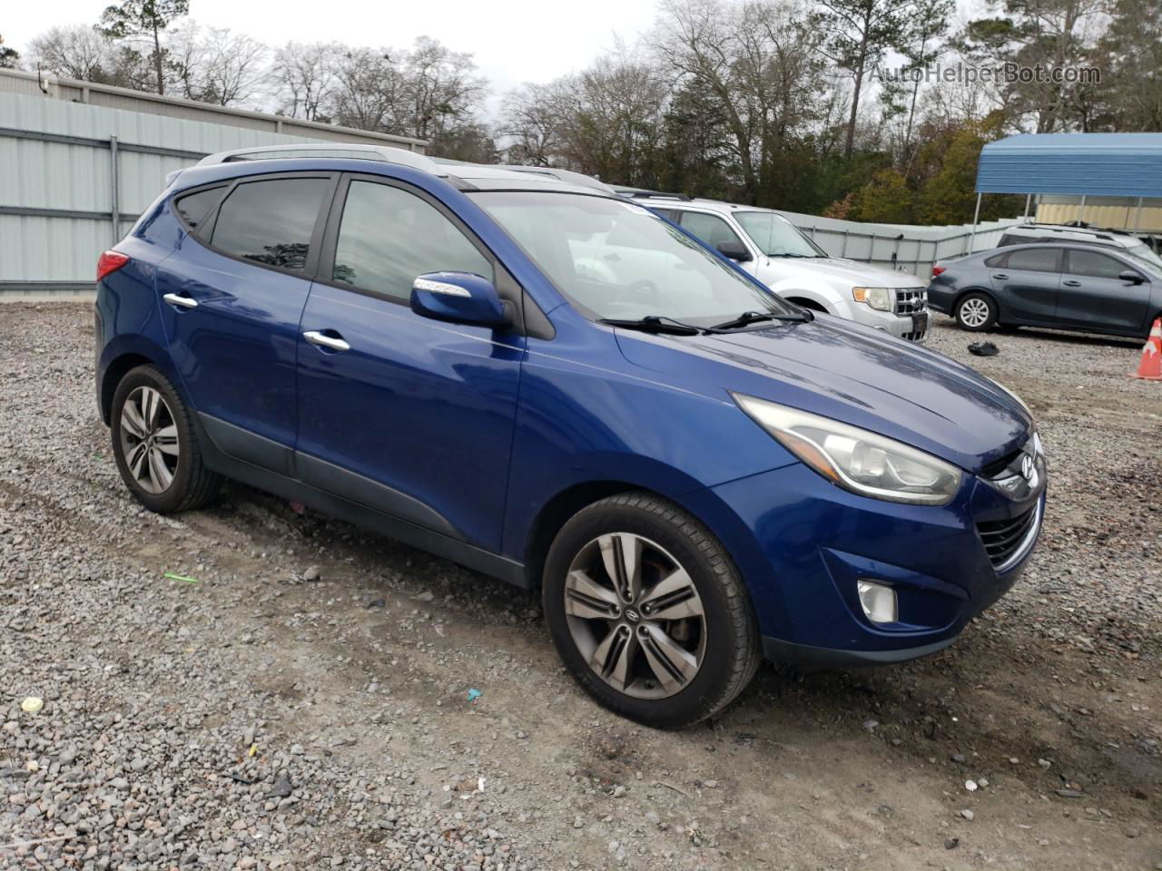 2014 Hyundai Tucson Gls Blue vin: KM8JU3AG3EU851162