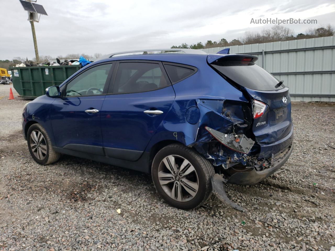 2014 Hyundai Tucson Gls Blue vin: KM8JU3AG3EU851162