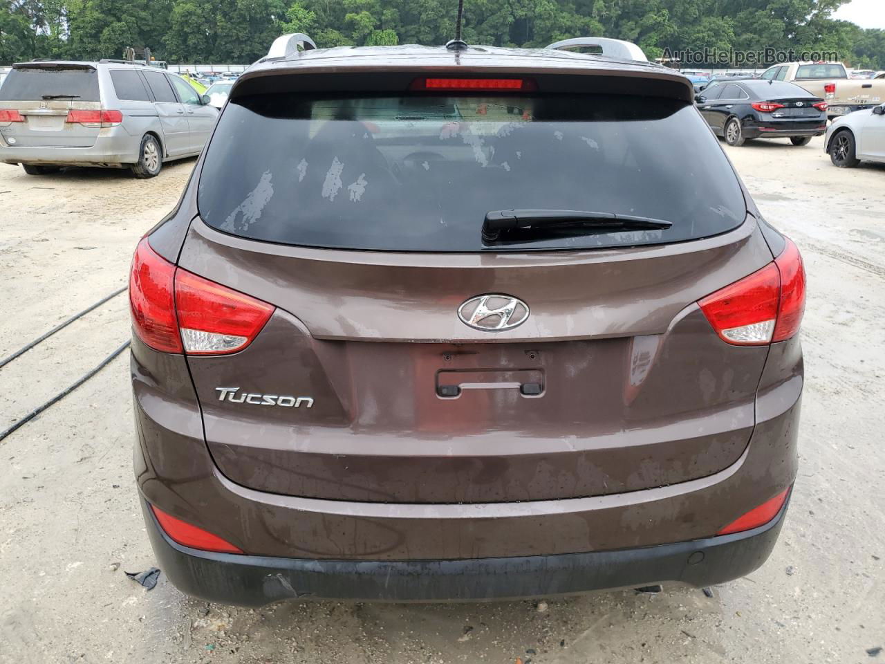 2014 Hyundai Tucson Gls Brown vin: KM8JU3AG3EU906788