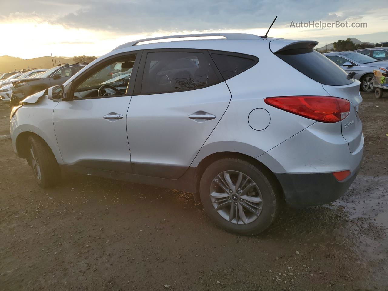 2014 Hyundai Tucson Gls Серебряный vin: KM8JU3AG3EU917970