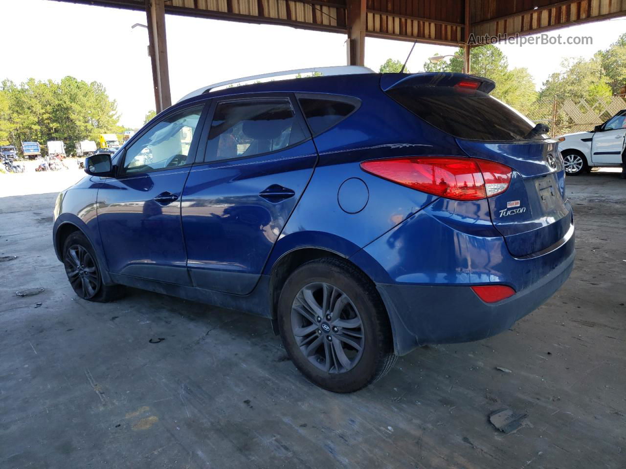 2014 Hyundai Tucson Gls Blue vin: KM8JU3AG3EU923798