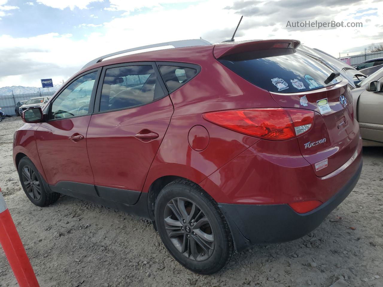 2014 Hyundai Tucson Gls Red vin: KM8JU3AG3EU927561