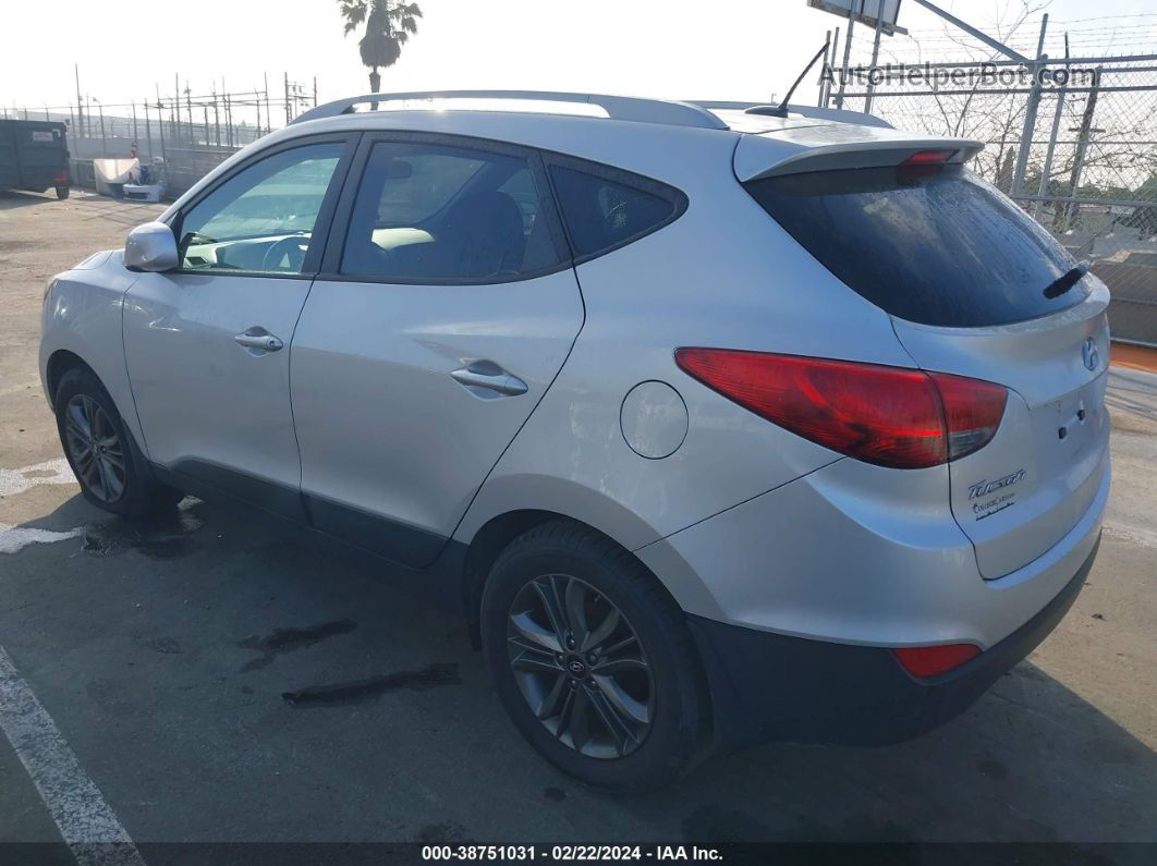 2014 Hyundai Tucson Se Silver vin: KM8JU3AG3EU929617