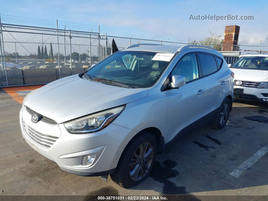 2014 Hyundai Tucson Se Silver vin: KM8JU3AG3EU929617