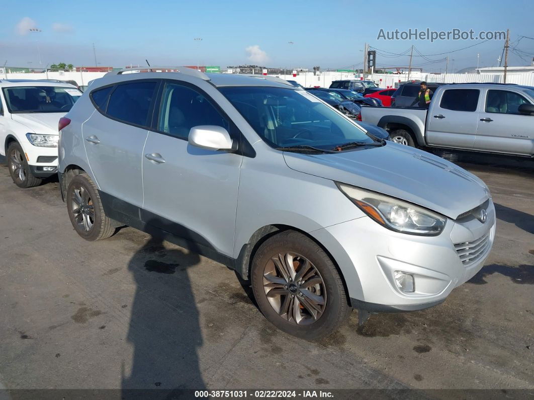 2014 Hyundai Tucson Se Silver vin: KM8JU3AG3EU929617