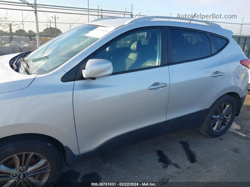 2014 Hyundai Tucson Se Silver vin: KM8JU3AG3EU929617