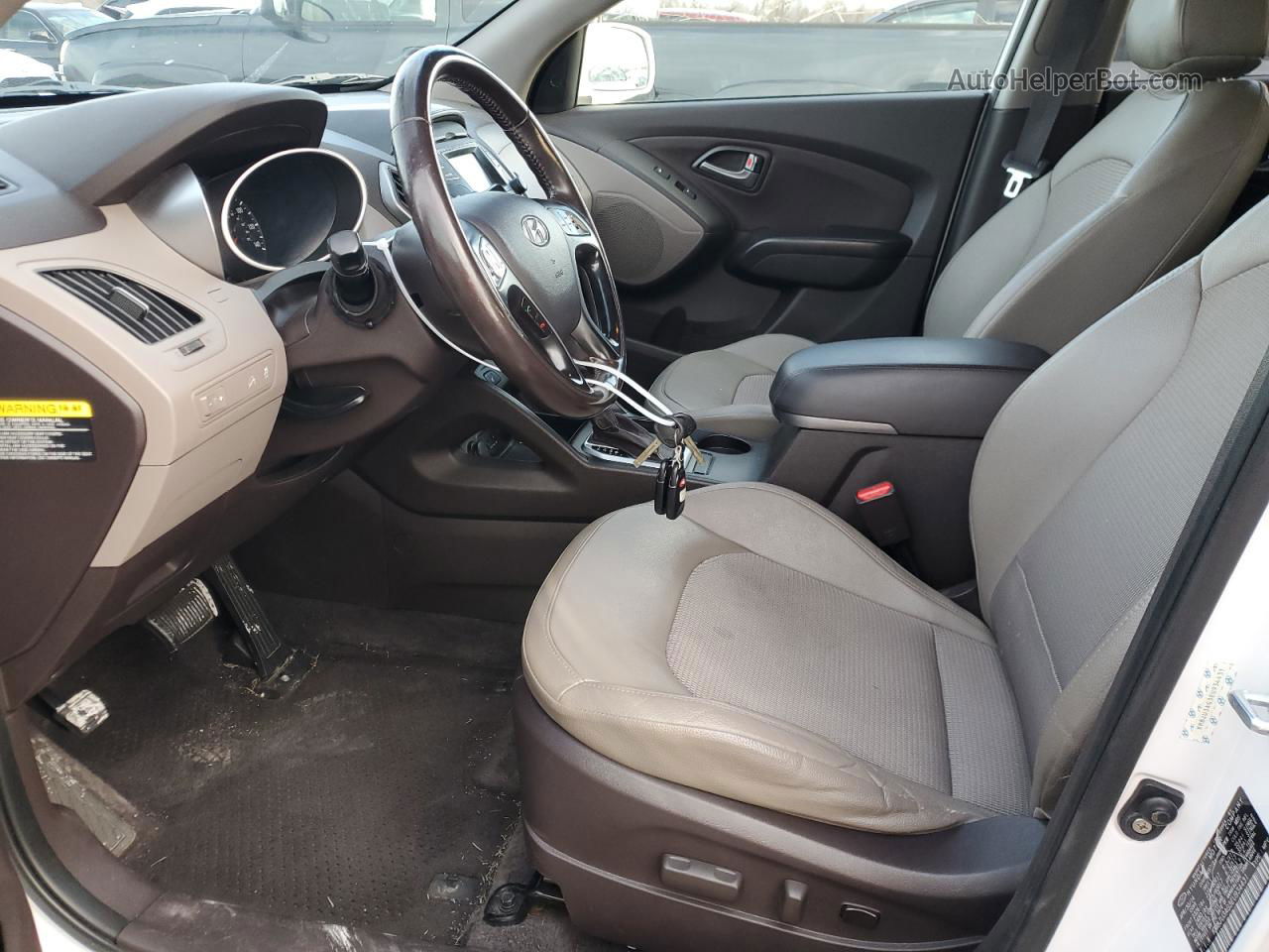 2014 Hyundai Tucson Gls Белый vin: KM8JU3AG3EU934431