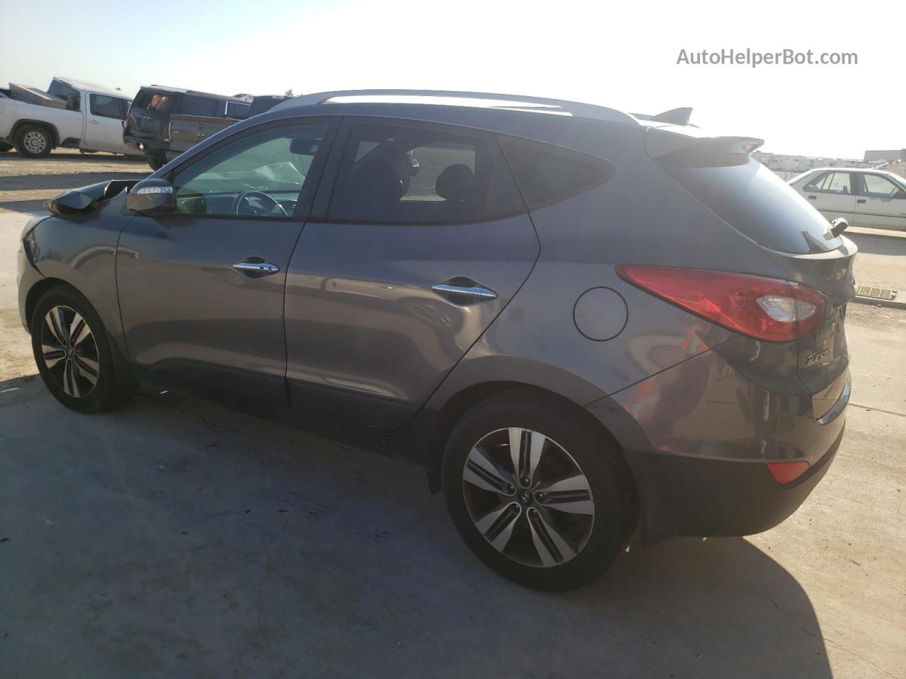 2014 Hyundai Tucson Gls Gray vin: KM8JU3AG4EU797256