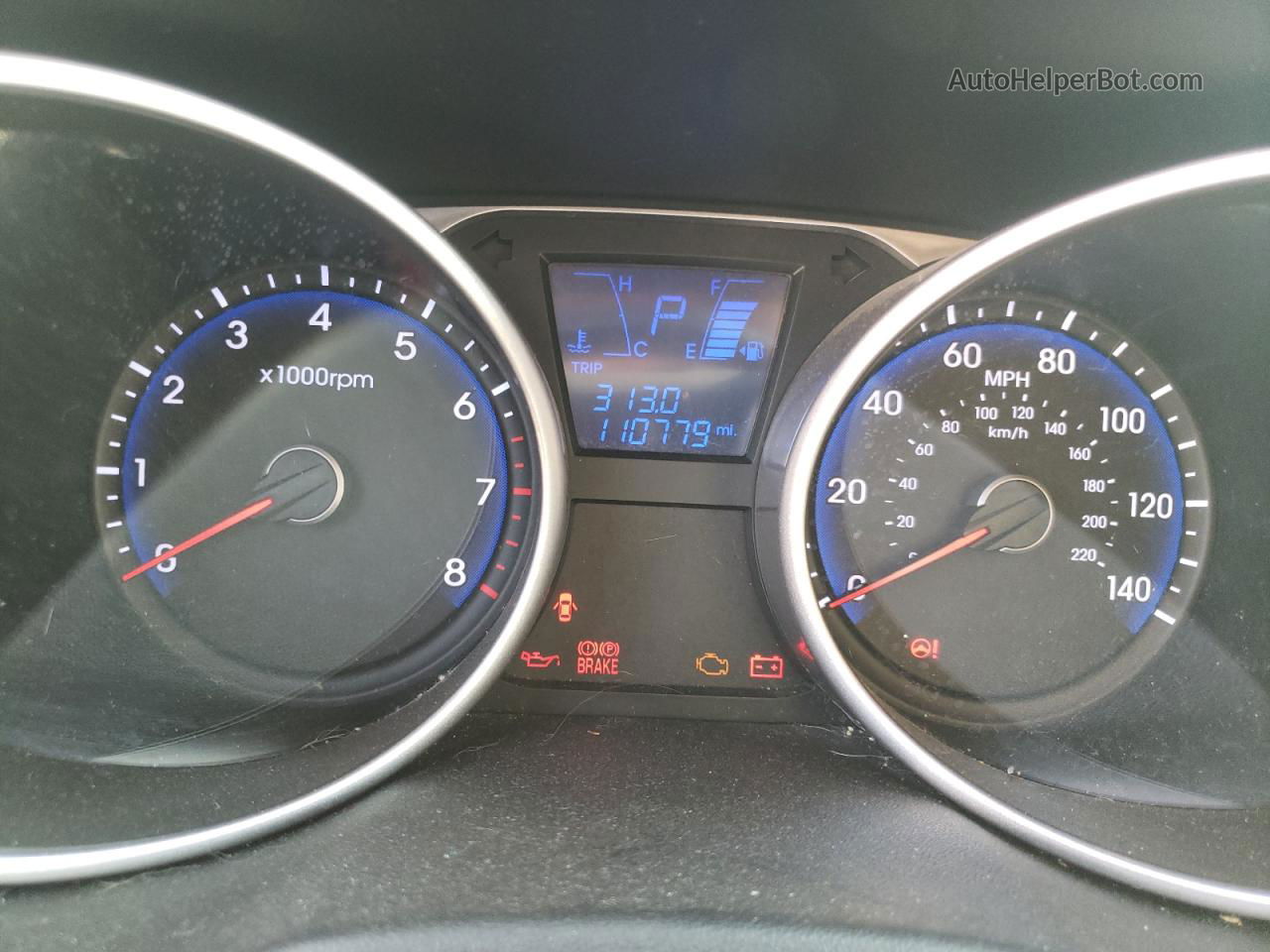 2014 Hyundai Tucson Gls Серый vin: KM8JU3AG4EU797256