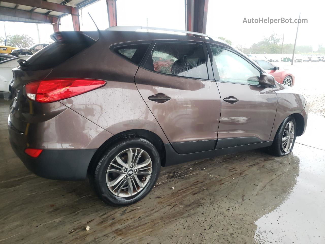 2014 Hyundai Tucson Gls Brown vin: KM8JU3AG4EU823953