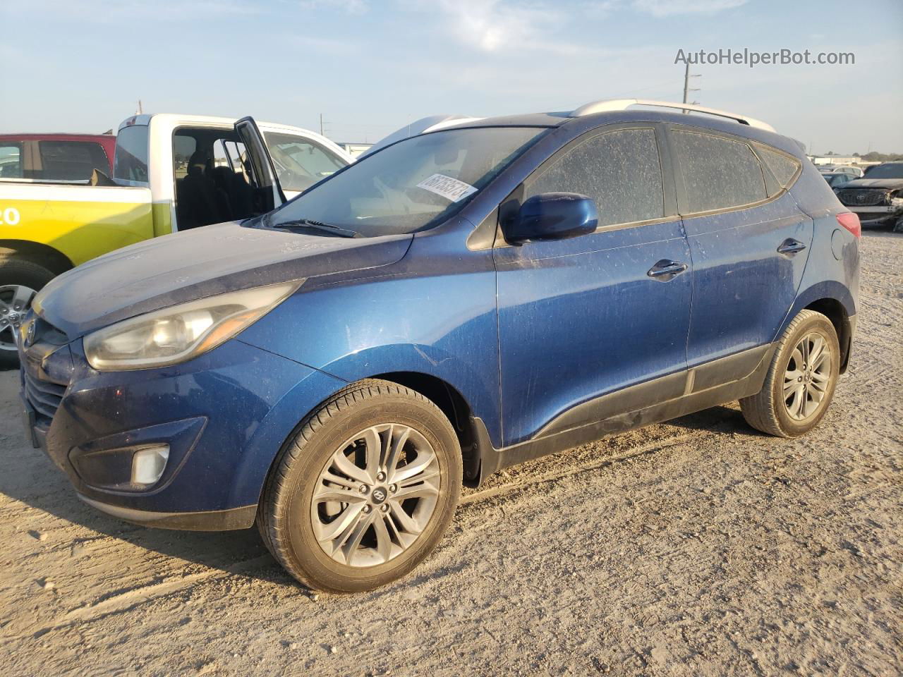 2014 Hyundai Tucson Gls Blue vin: KM8JU3AG4EU861991