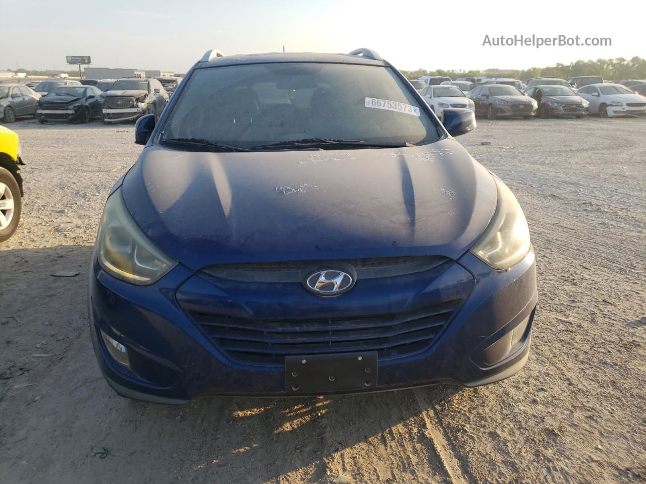 2014 Hyundai Tucson Gls Blue vin: KM8JU3AG4EU861991