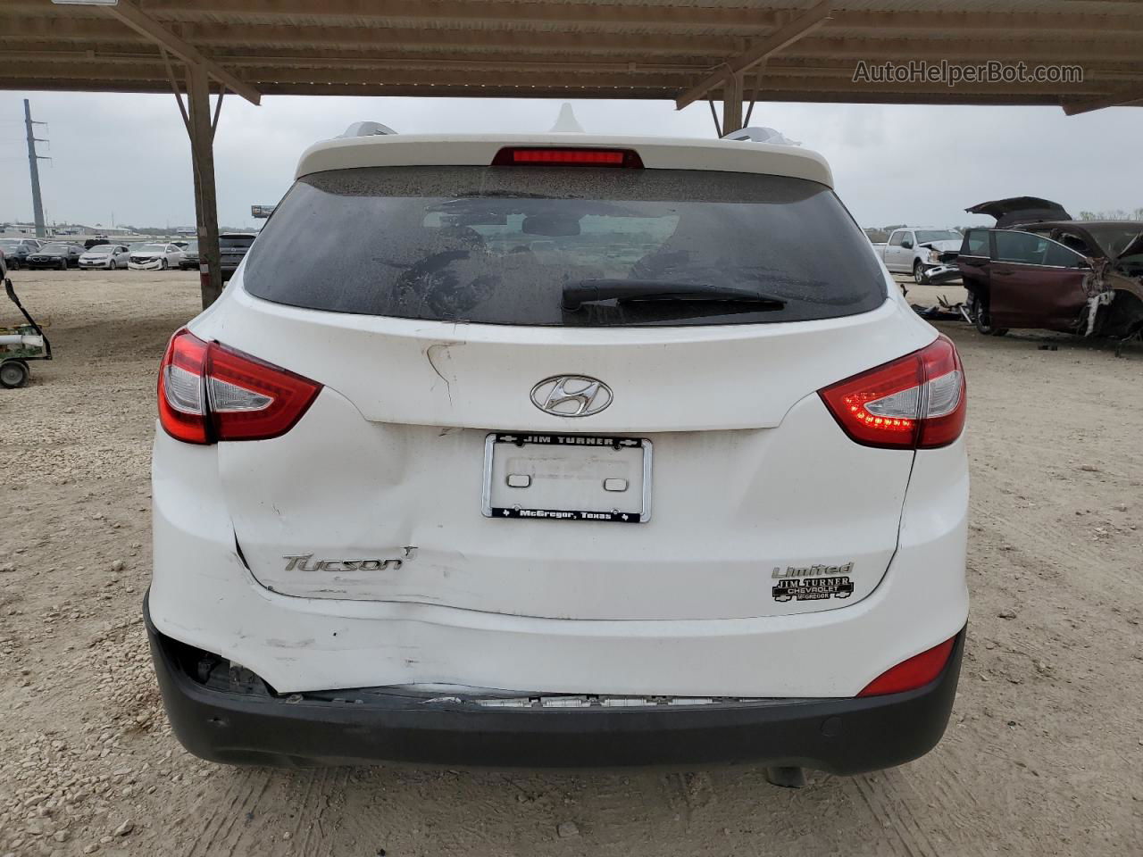 2014 Hyundai Tucson Gls Белый vin: KM8JU3AG4EU878449