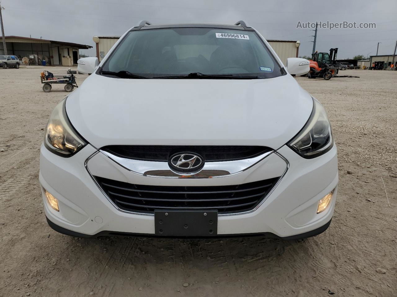 2014 Hyundai Tucson Gls White vin: KM8JU3AG4EU878449