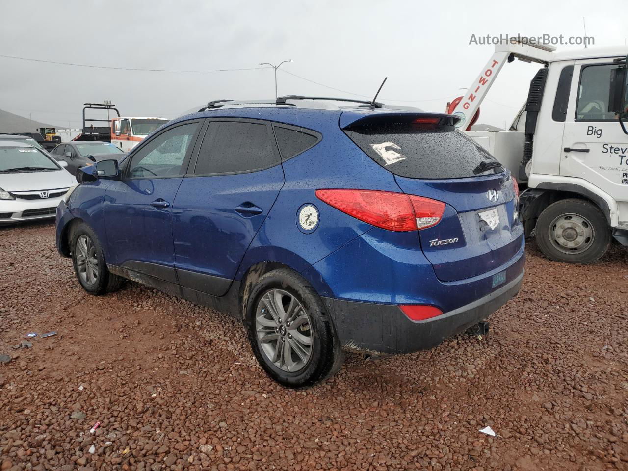 2014 Hyundai Tucson Gls Blue vin: KM8JU3AG4EU895994