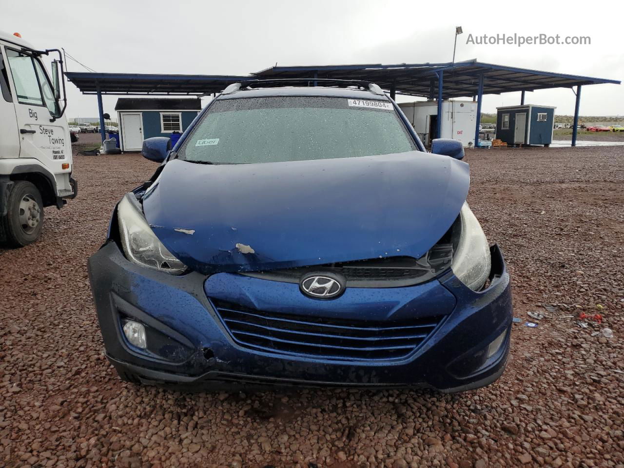 2014 Hyundai Tucson Gls Blue vin: KM8JU3AG4EU895994