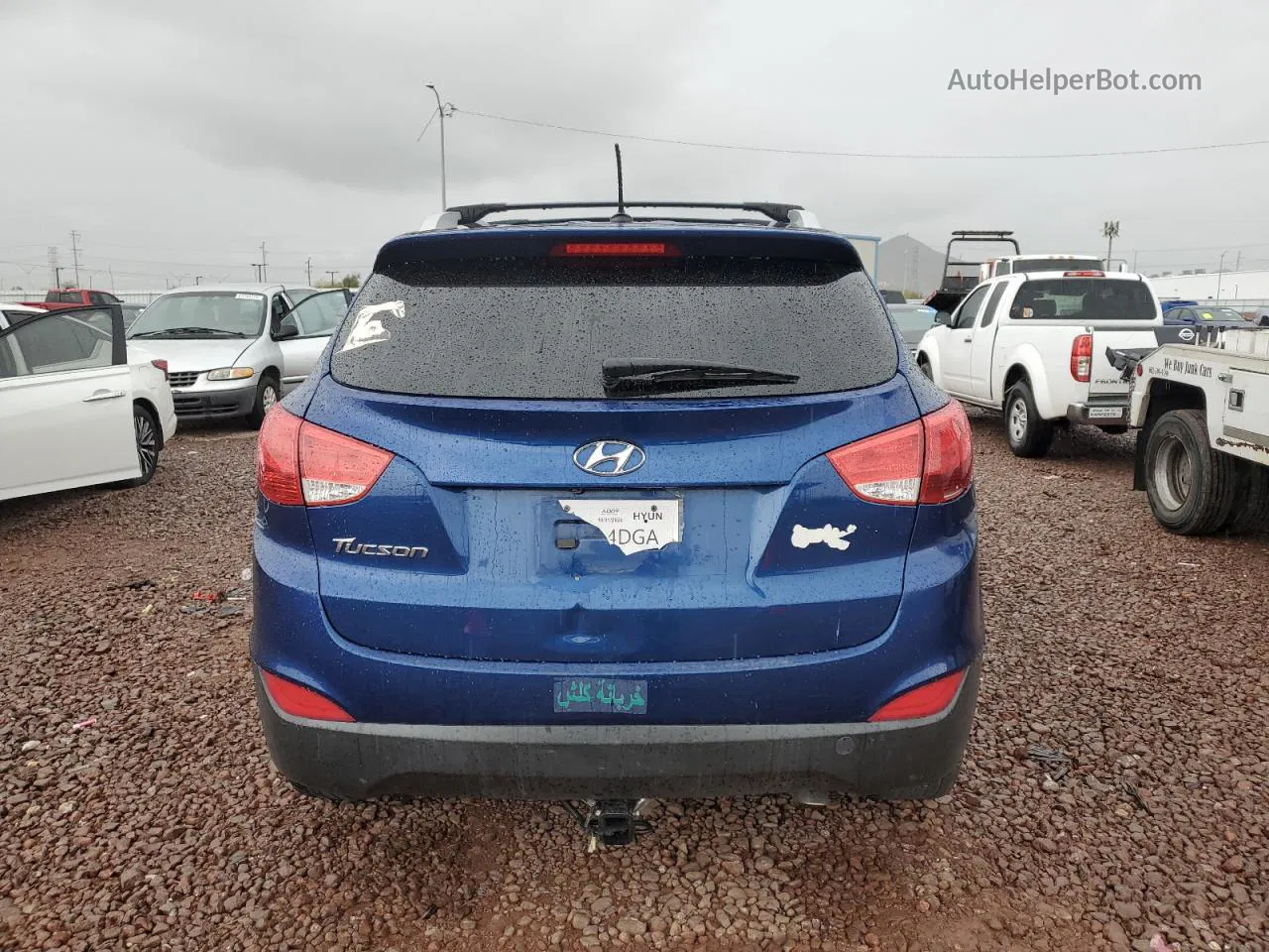 2014 Hyundai Tucson Gls Blue vin: KM8JU3AG4EU895994