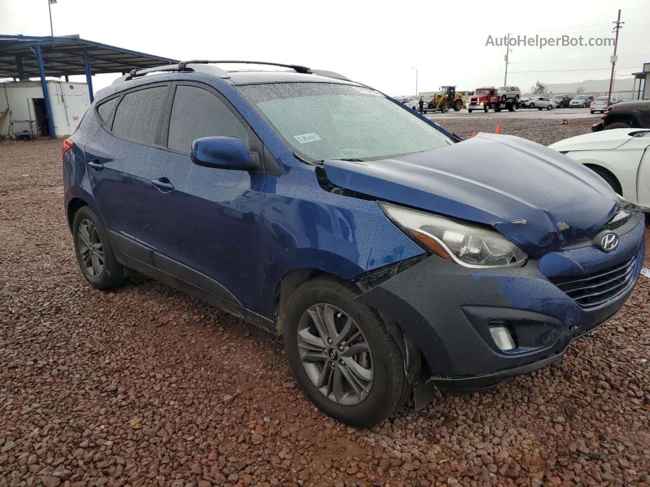 2014 Hyundai Tucson Gls Blue vin: KM8JU3AG4EU895994