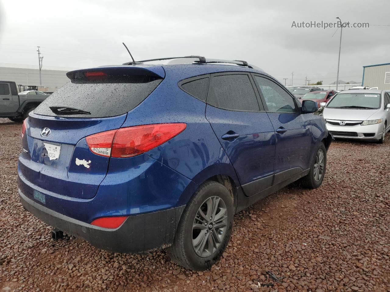 2014 Hyundai Tucson Gls Blue vin: KM8JU3AG4EU895994