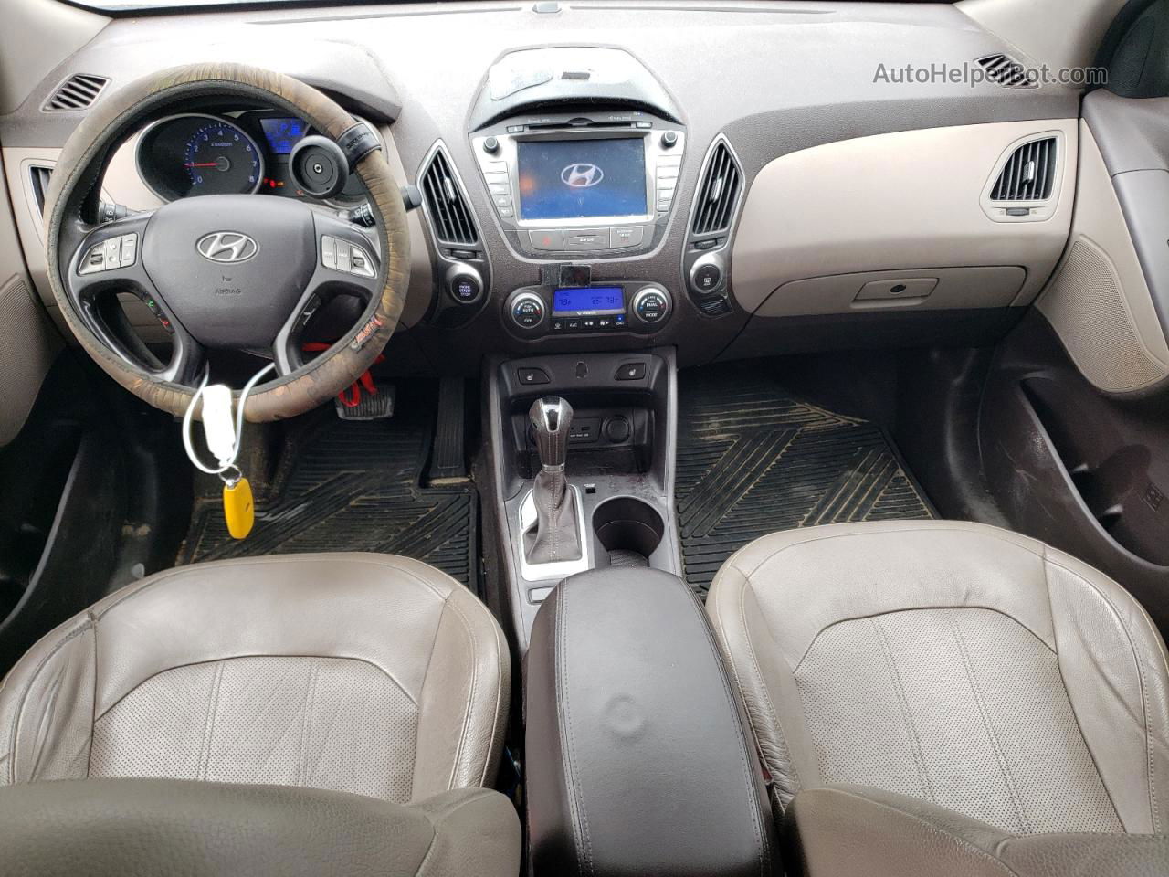 2014 Hyundai Tucson Gls Коричневый vin: KM8JU3AG4EU923051