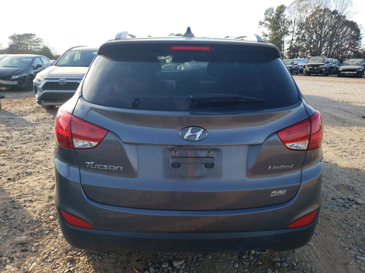 2014 Hyundai Tucson Gls Gray vin: KM8JU3AG5EU798013