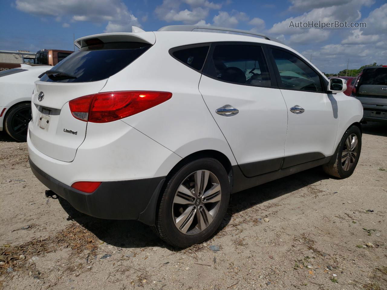 2014 Hyundai Tucson Gls Белый vin: KM8JU3AG5EU900202