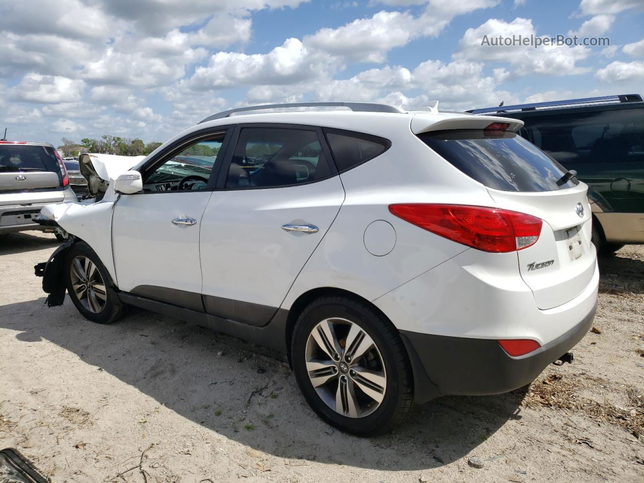 2014 Hyundai Tucson Gls Белый vin: KM8JU3AG5EU900202