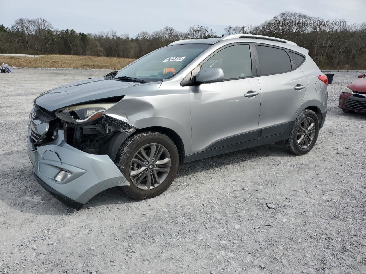 2014 Hyundai Tucson Gls Silver vin: KM8JU3AG5EU922037