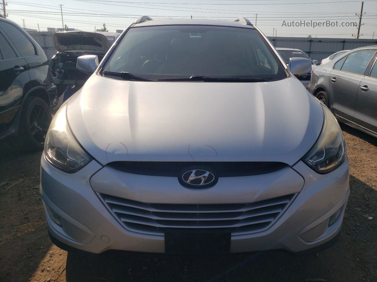 2014 Hyundai Tucson Gls Silver vin: KM8JU3AG6EU829432