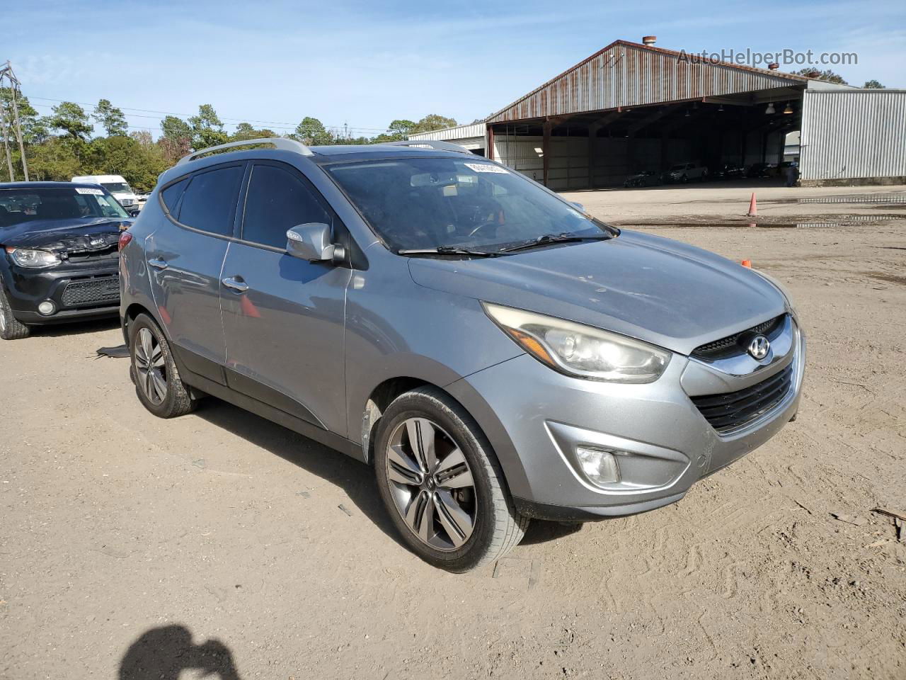 2014 Hyundai Tucson Gls Silver vin: KM8JU3AG6EU858350