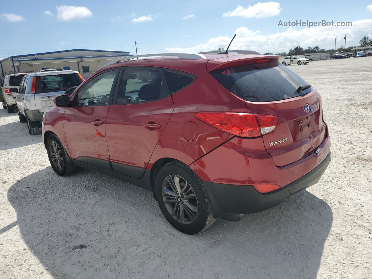 2014 Hyundai Tucson Gls Красный vin: KM8JU3AG6EU909894