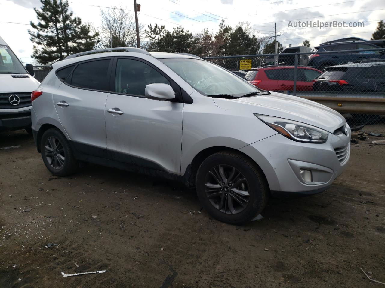 2014 Hyundai Tucson Gls Серебряный vin: KM8JU3AG6EU930504