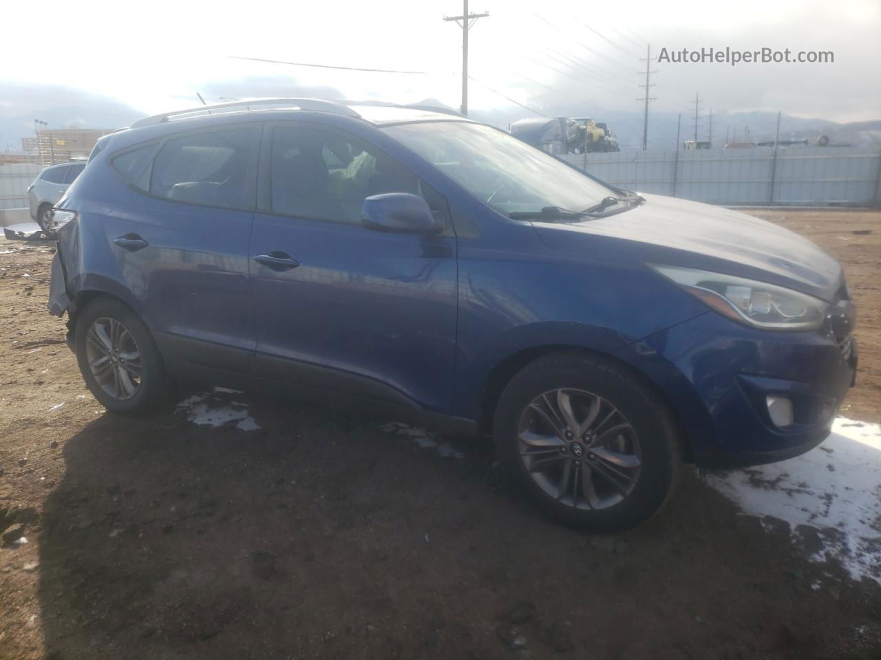 2014 Hyundai Tucson Gls Blue vin: KM8JU3AG7EU790656