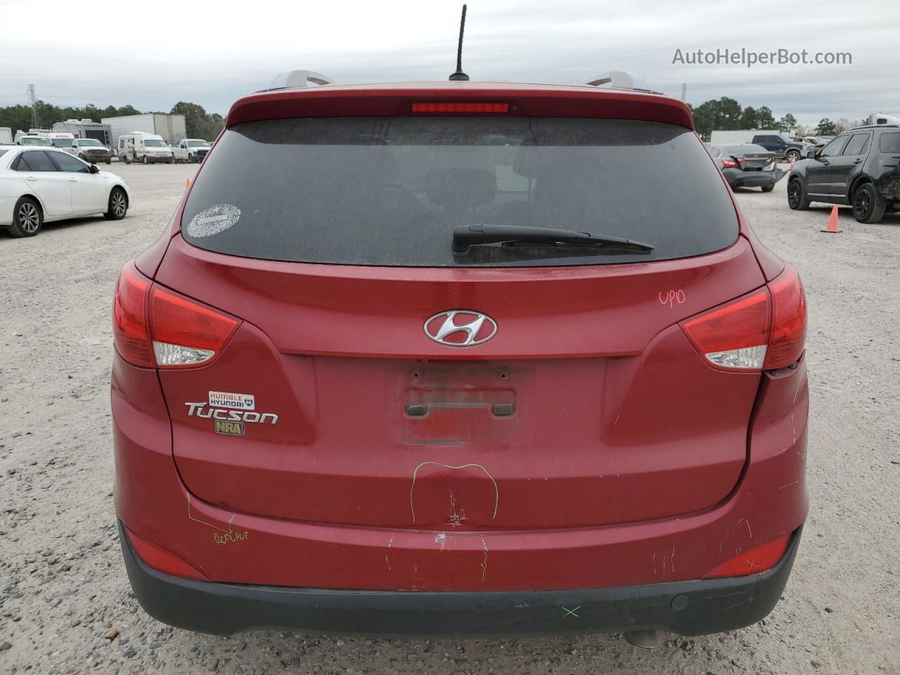 2014 Hyundai Tucson Gls Red vin: KM8JU3AG7EU839046